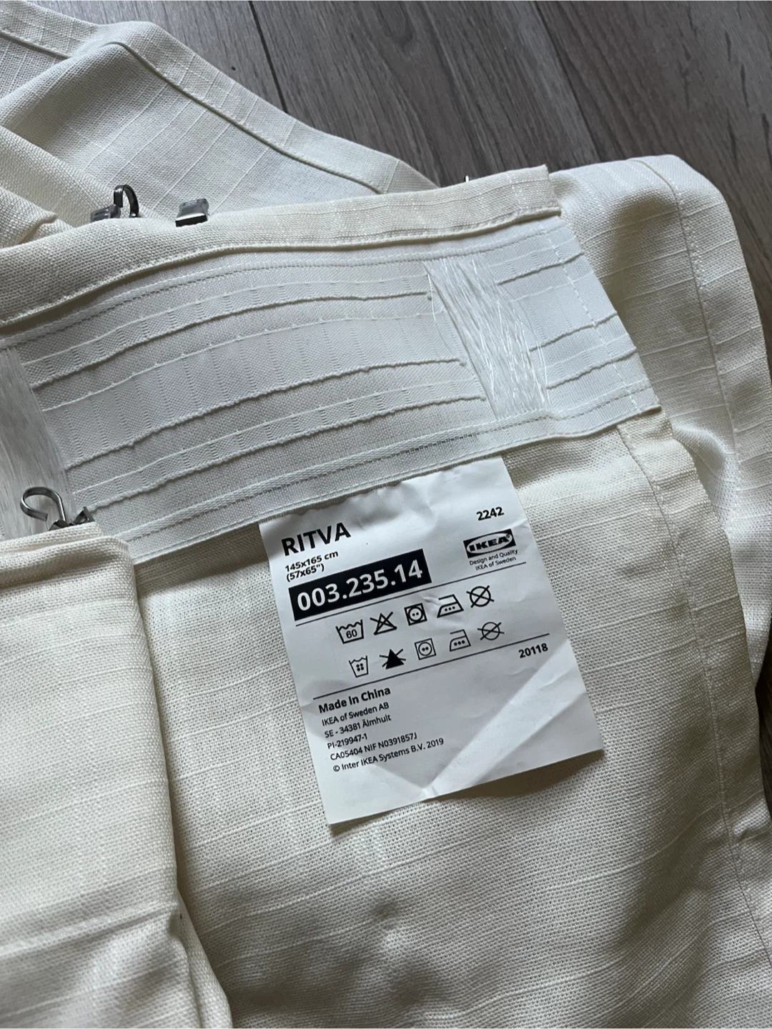IKEA RITVA Curtains and DIGNITET Fittings - photo 2