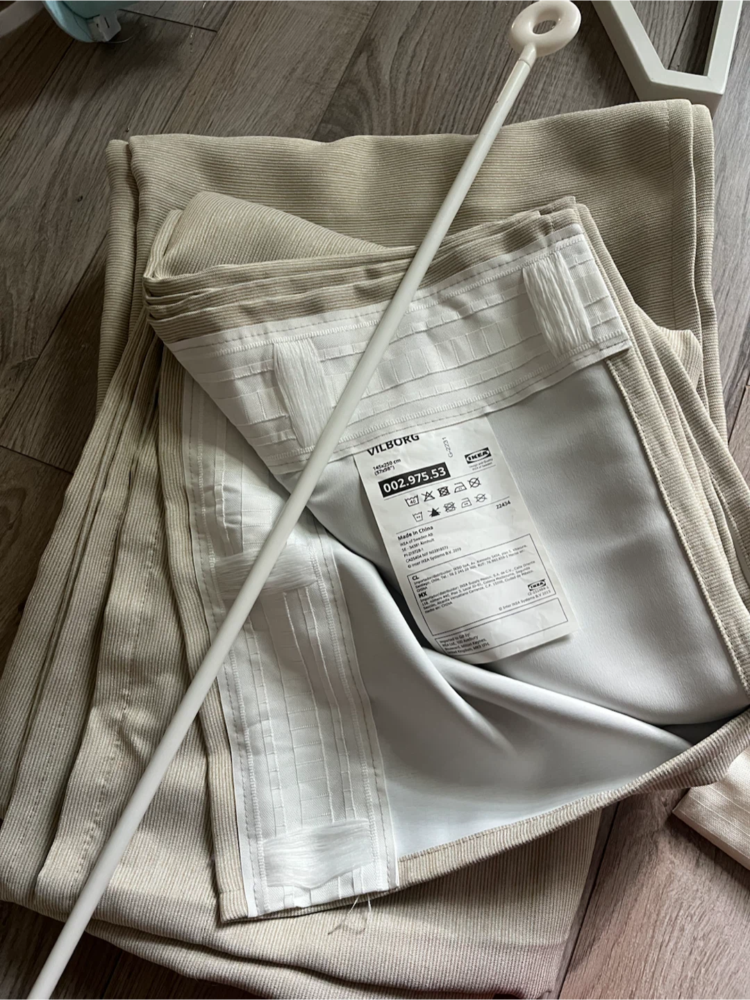 IKEA VILBORG Beige Curtains - photo 2