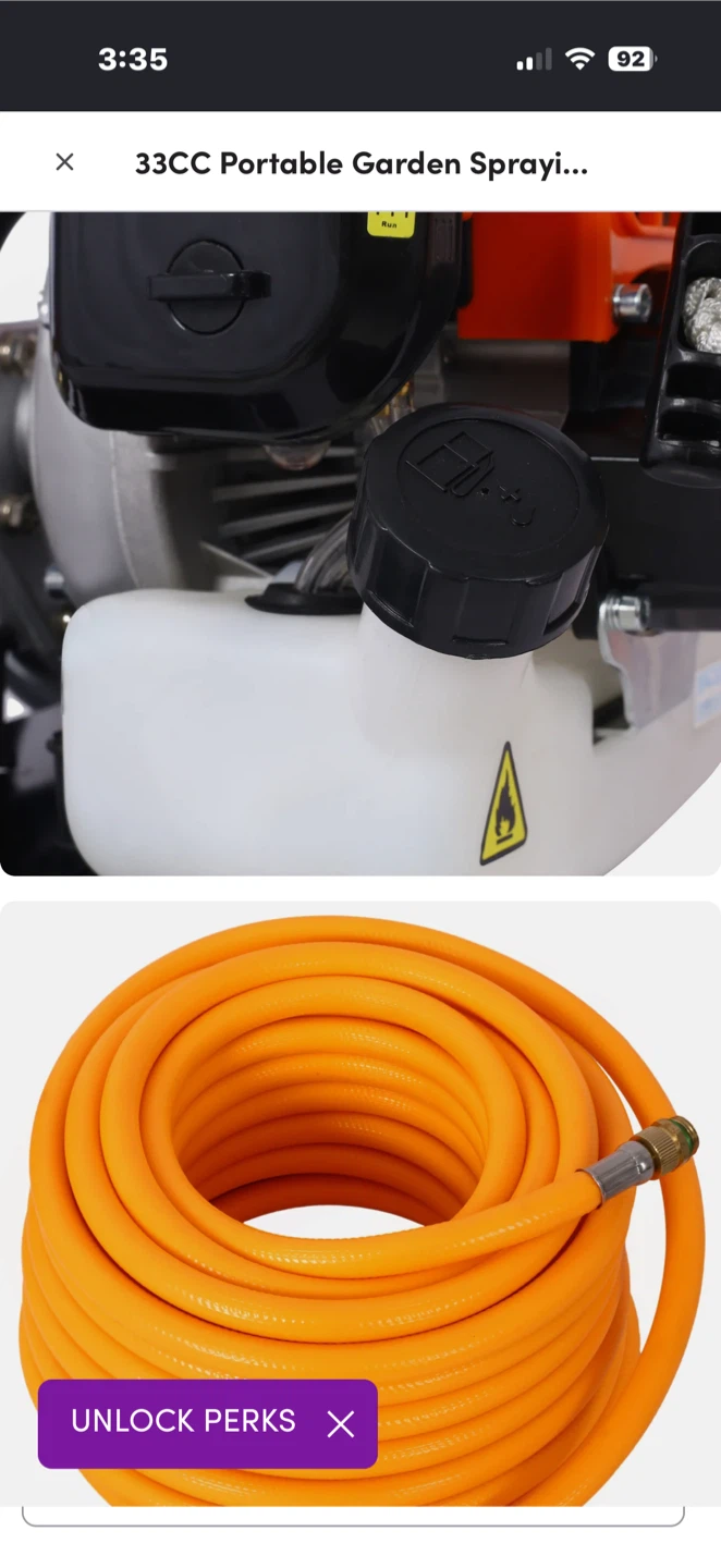 33cc 2-Stroke Portable Power Garden Sprayer - photo 4