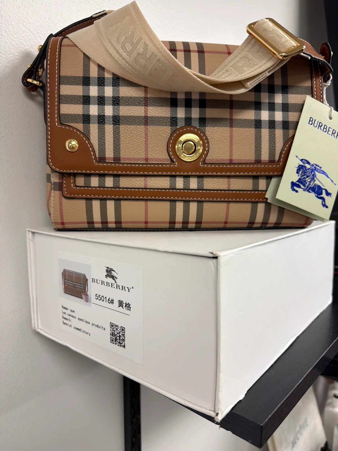 Burberry Check Crossbody Bag