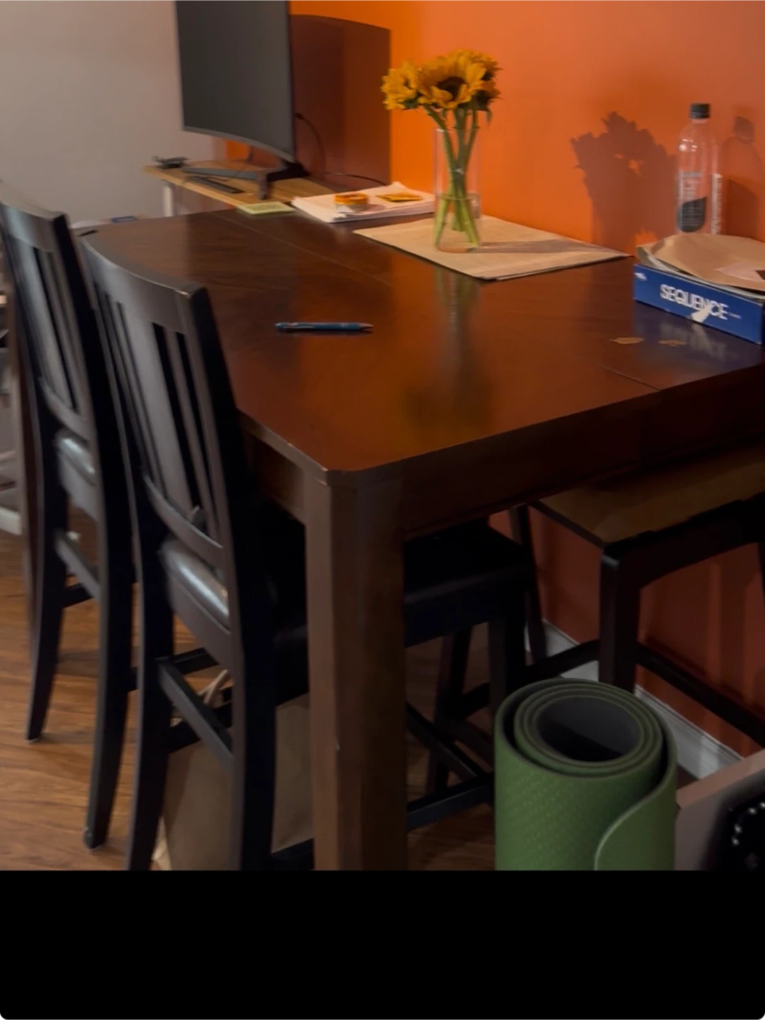 Dark Wood Dining Table - photo 2