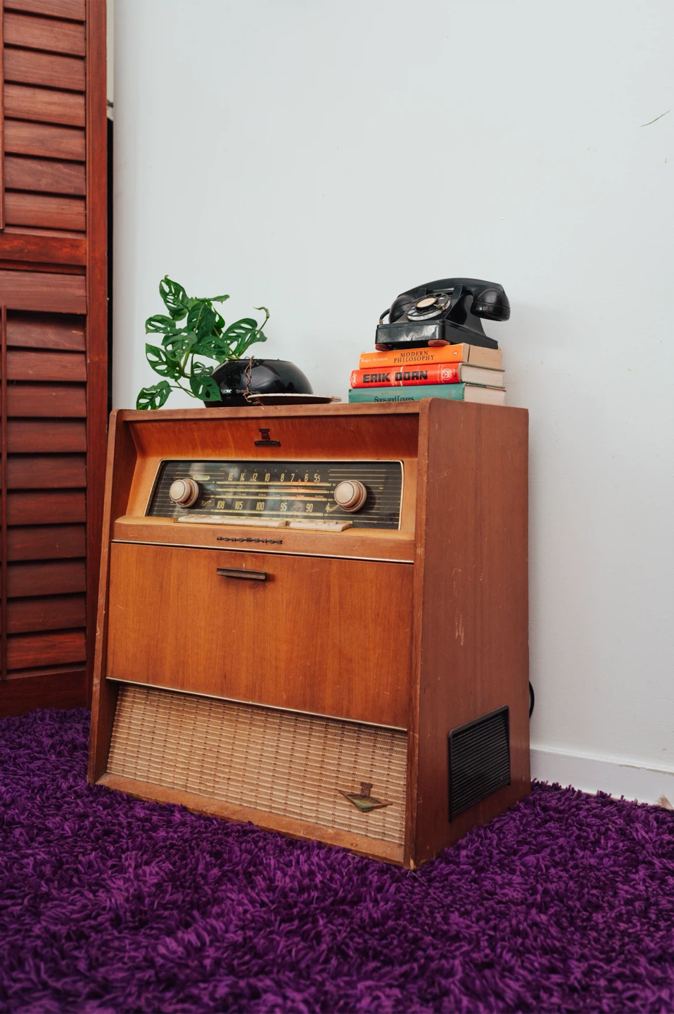 1950s Nordmende Radio & Record Player Console