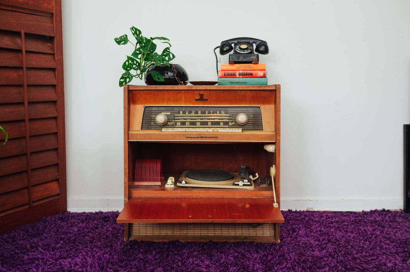 1950s Nordmende Radio & Record Player Console - photo 3