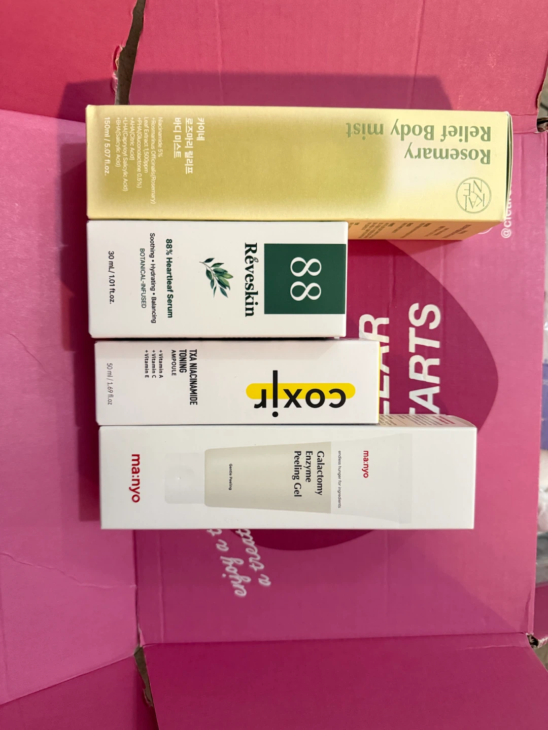 Four Korean Skincare Products Set