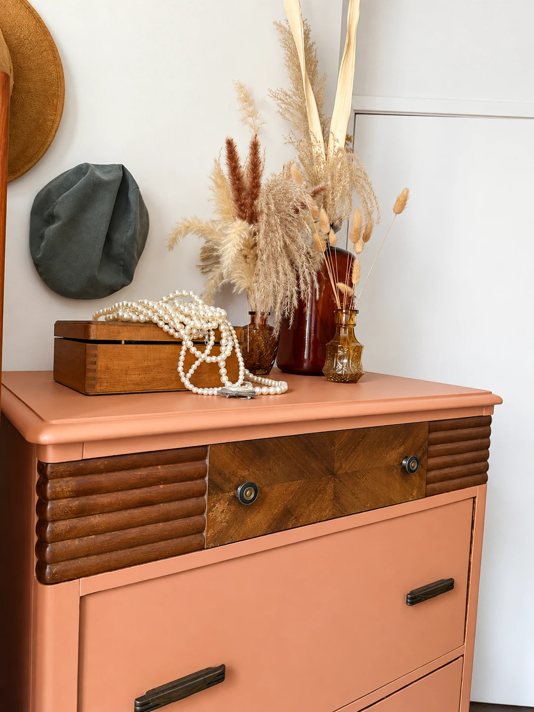 Vintage Art Deco Tallboy Dresser - photo 3