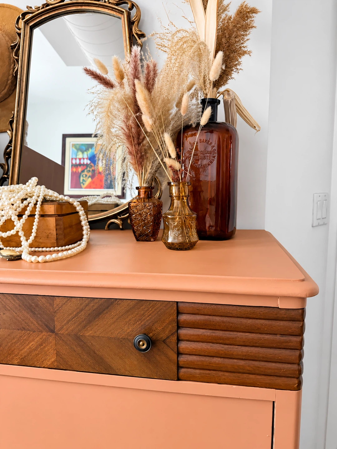 Vintage Art Deco Tallboy Dresser - photo 5