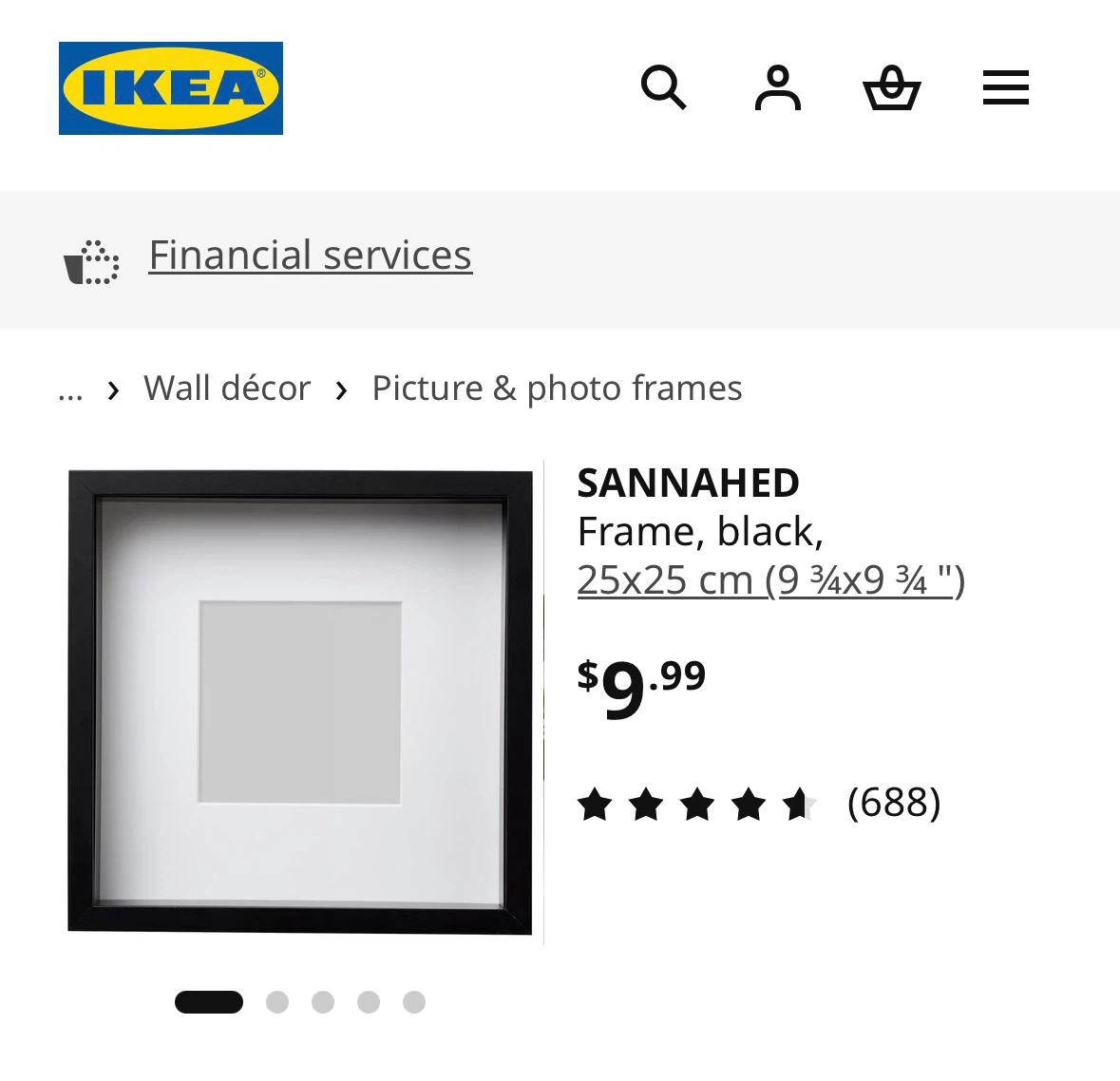New IKEA Black Frames 25x25 cm - photo 5