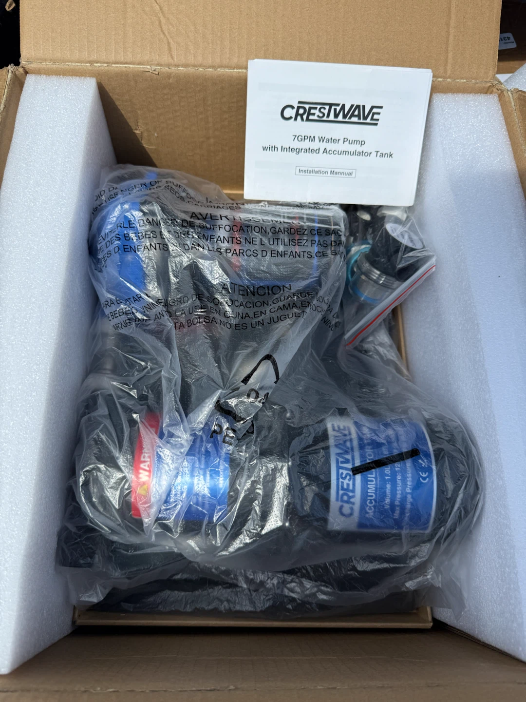 Crestwave 7GPM Water Pump with Accumulator Tank - photo 3