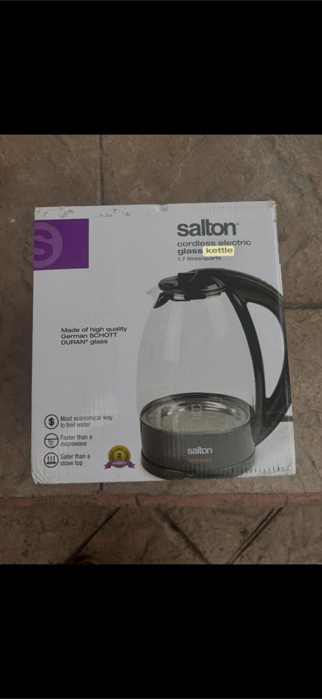 Salton Cordless Electric Glass Kettle