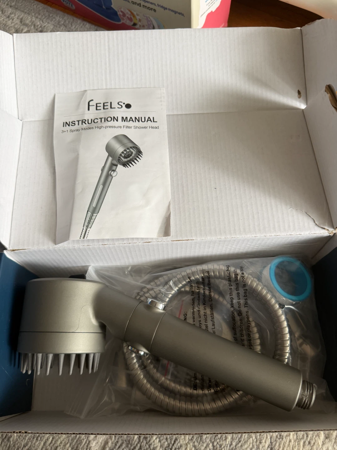 Feels 3+1 Spray High-Pressure Shower Head