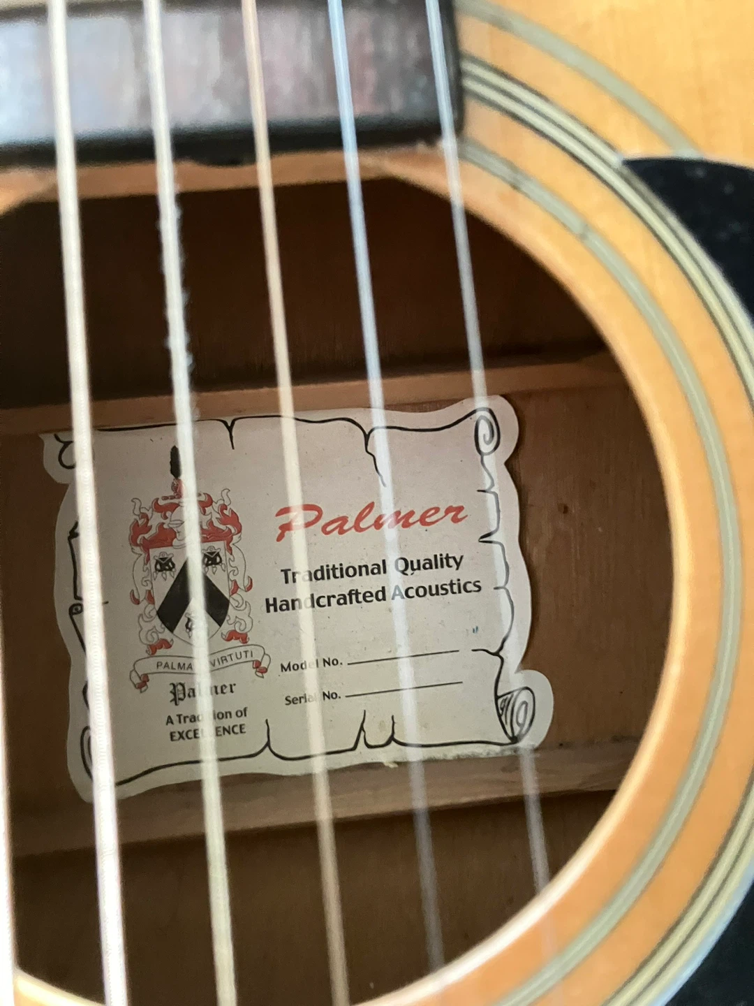 Palmer Acoustic Guitar - photo 3