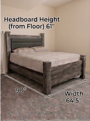 Ashley Furniture Rustic Grey Queen Bed Frame - photo 3