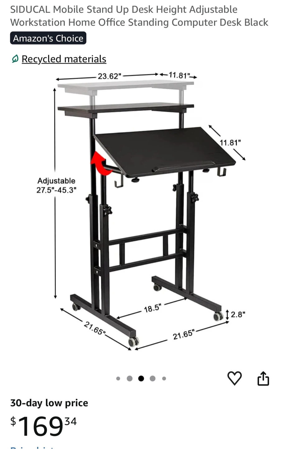 Adjustable Desk (sit/stand workstation) - photo 2