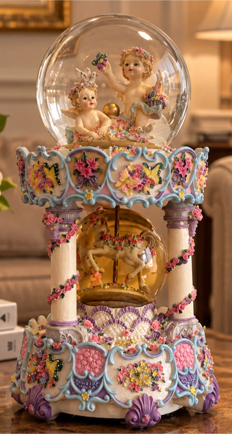 Decorative Musical Carousel Snow Globe - photo 2