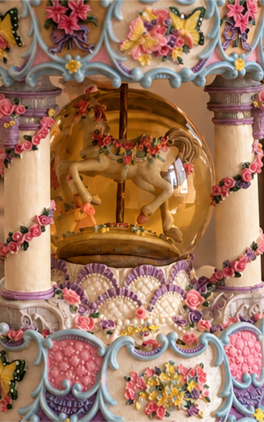 Decorative Musical Carousel Snow Globe - photo 4
