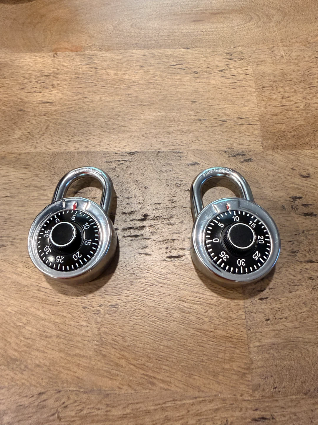 Two Master Lock Combination Padlocks