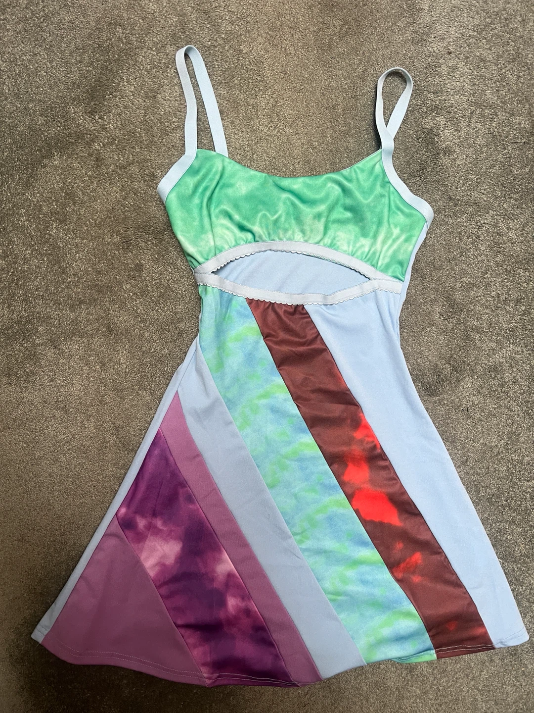 Colourful Cutout Mini Dress-30 Something Costunes - photo 4