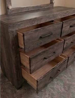 Ashley Furniture 6-Drawer Dresser with Lighted Vanity Mirror - photo 3