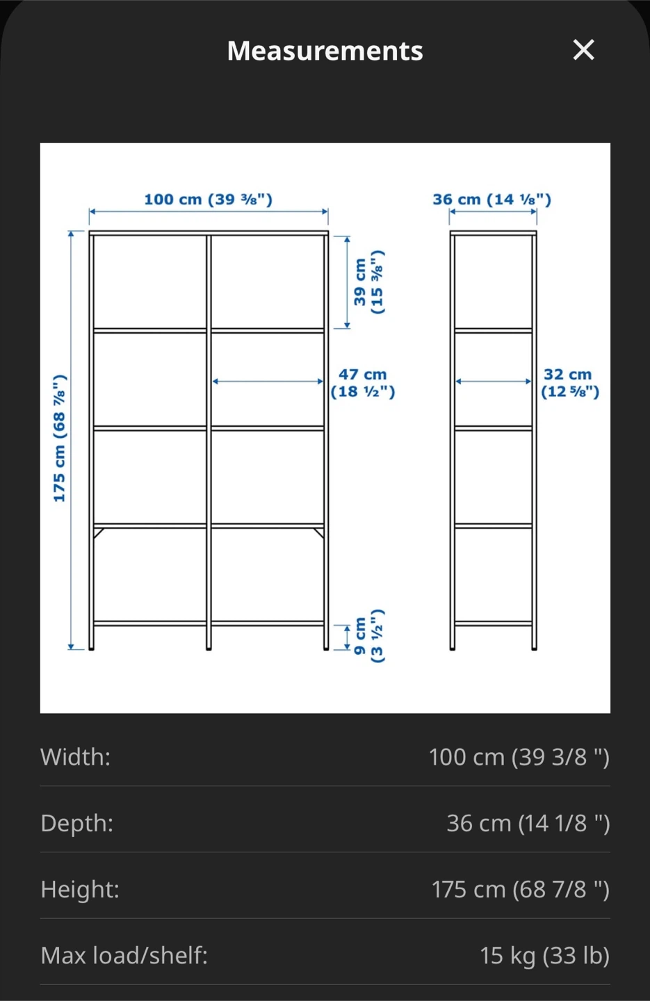 IKEA VITTSJÖ Shelf unit, black-brown/glass - photo 4