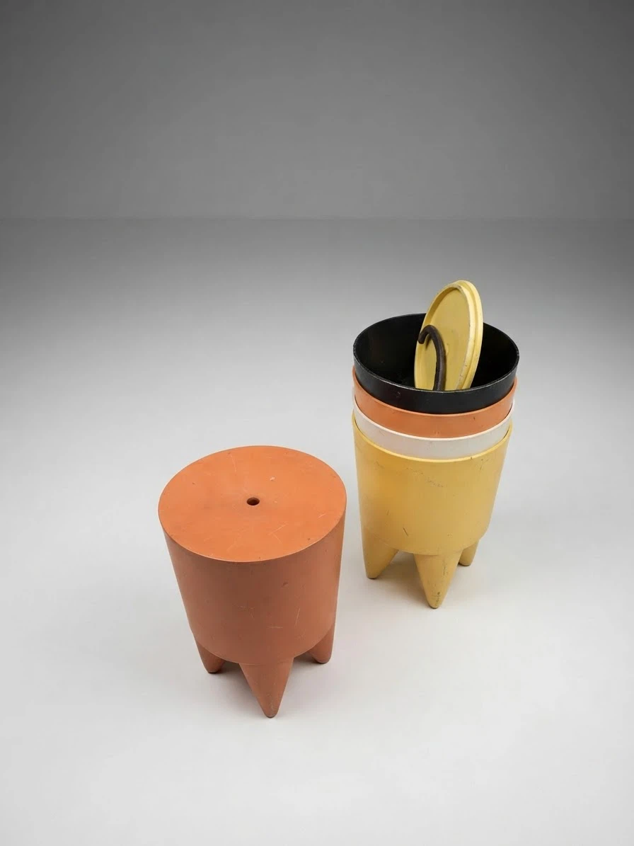 5 Philippe Starck "Bubu 1er" Stools / Storage Containers - photo 2