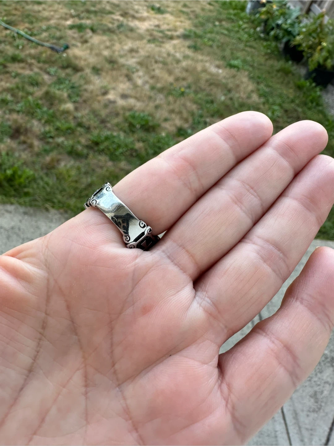 Black Stone Cross Ring - photo 2