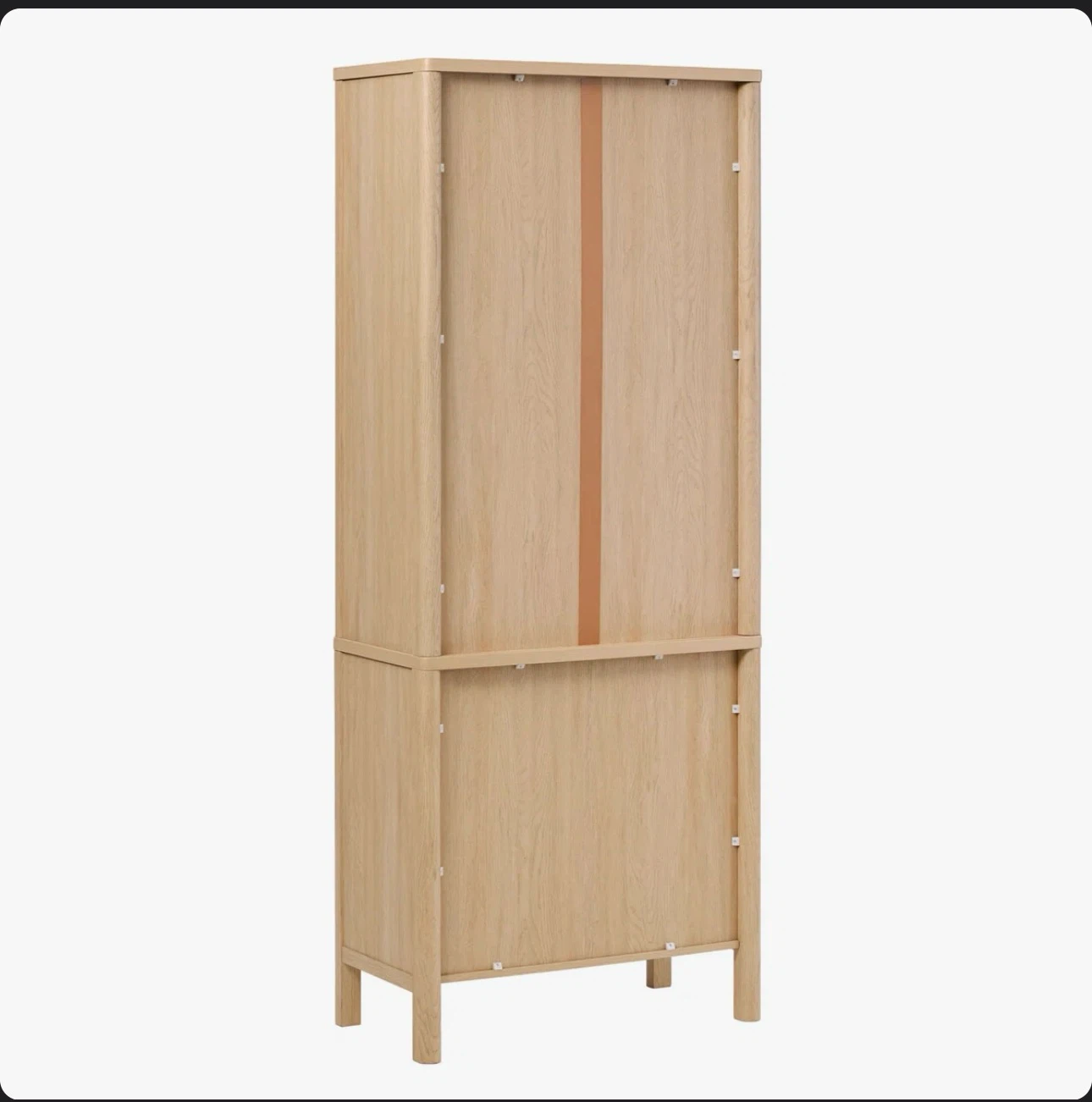 CHUEYEE FLUTED GLASS BOOKSHELF CABINET (Read Description) - photo 4