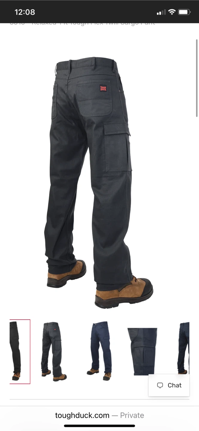 Tough Duck Relaxed Fit Twill Cargo Pants - photo 2