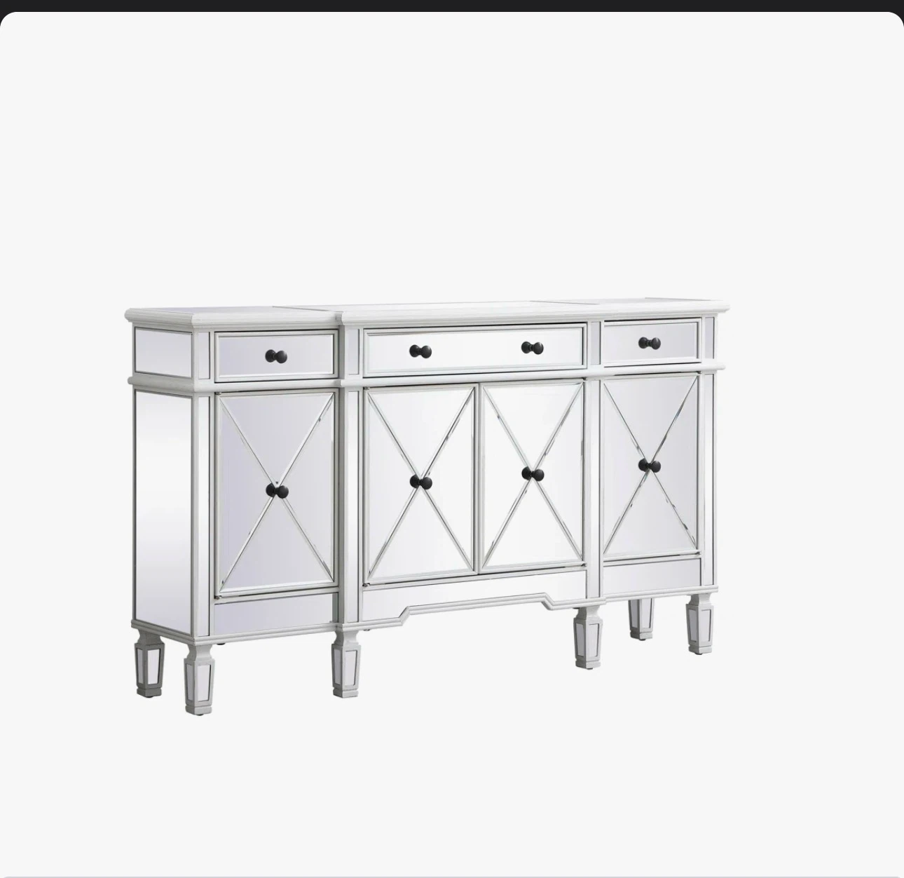 WAYFAIR CAILA 3-DRAWER SIDEBOARD / BUFFET( Read Description) - photo 4