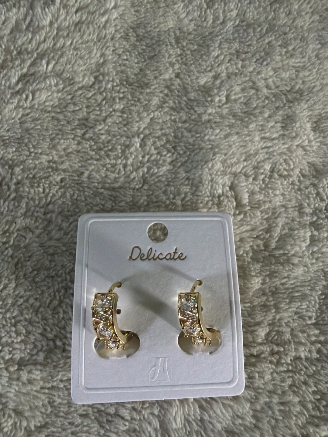 Delicate Gold-Tone Hoop Earrings