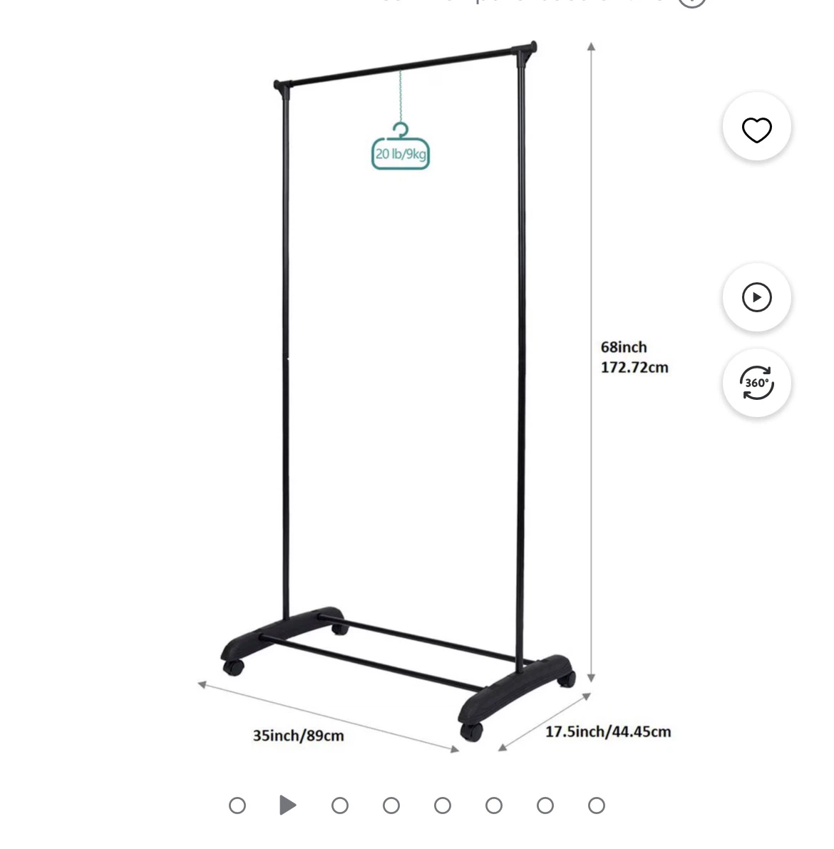 Single Rod Collapsible Clothing Racks - photo 2