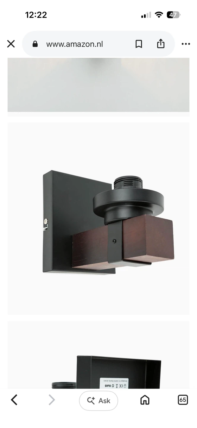 2-Set Wood Grain Vanity Lights - photo 4