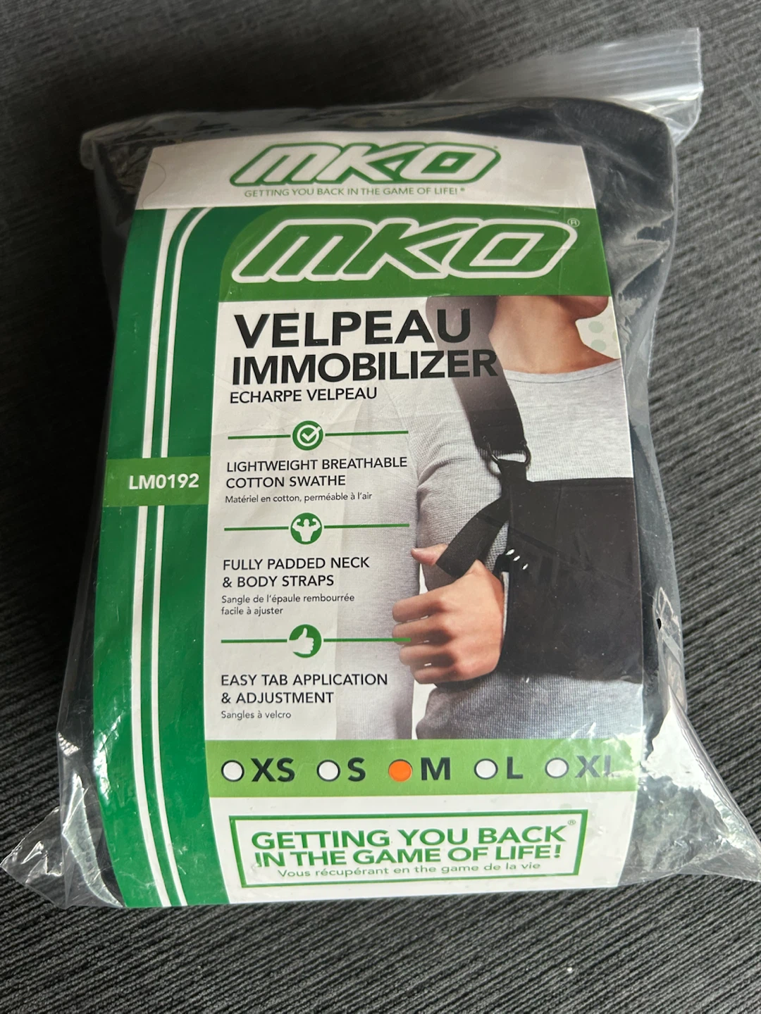 MKO Velpeau Immobilizer Arm Sling Medium