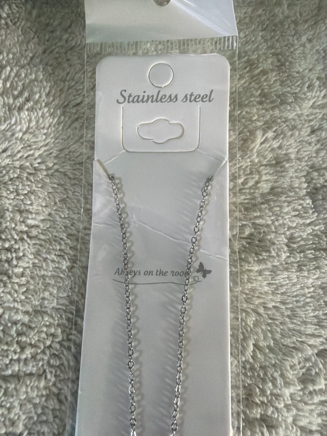Pink Clover Stainless Steel Necklace - photo 3