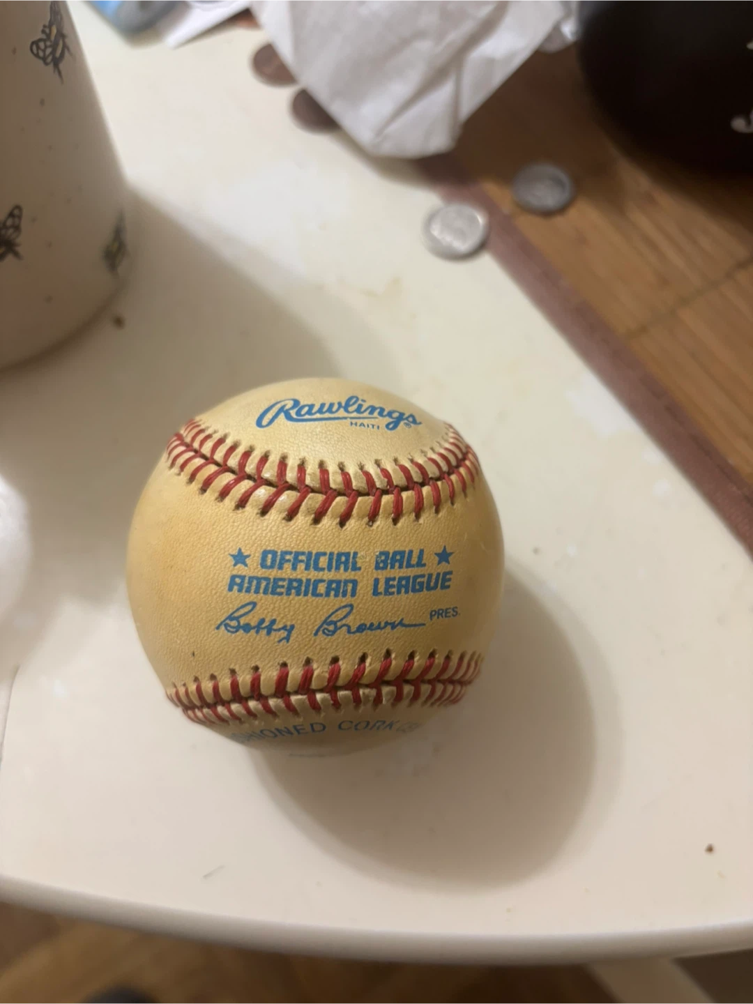 Rawlings Mickey Mantle Autographed Baseball