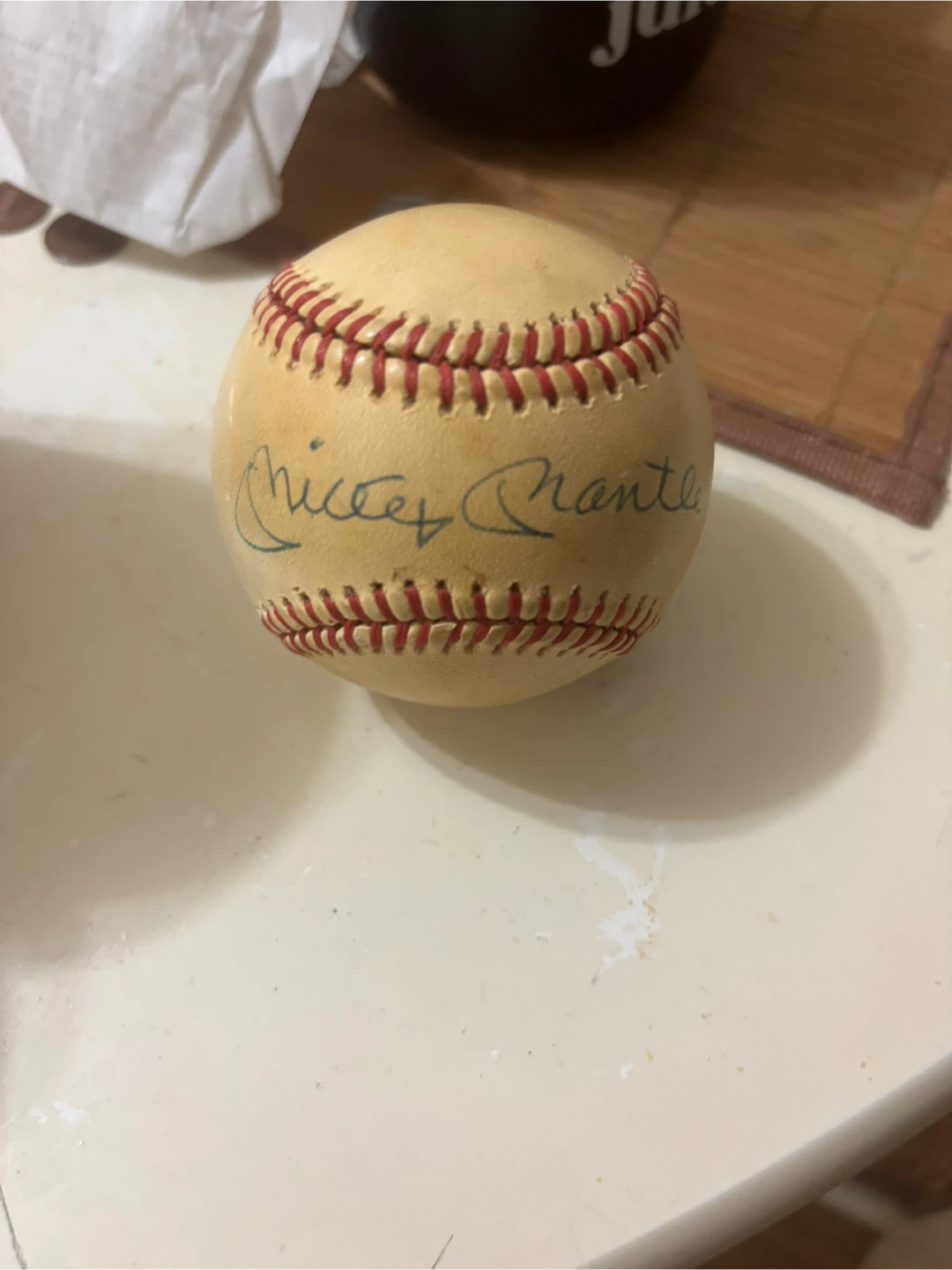 Rawlings Mickey Mantle Autographed Baseball - photo 2