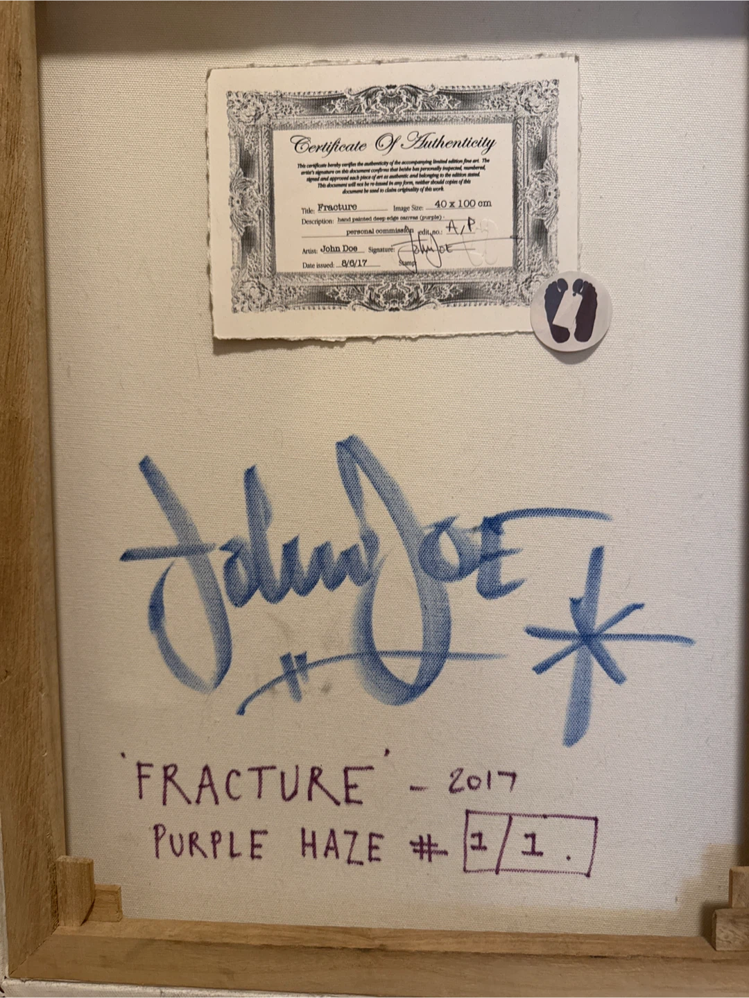 John Doe Fracture Canvas Art - photo 4