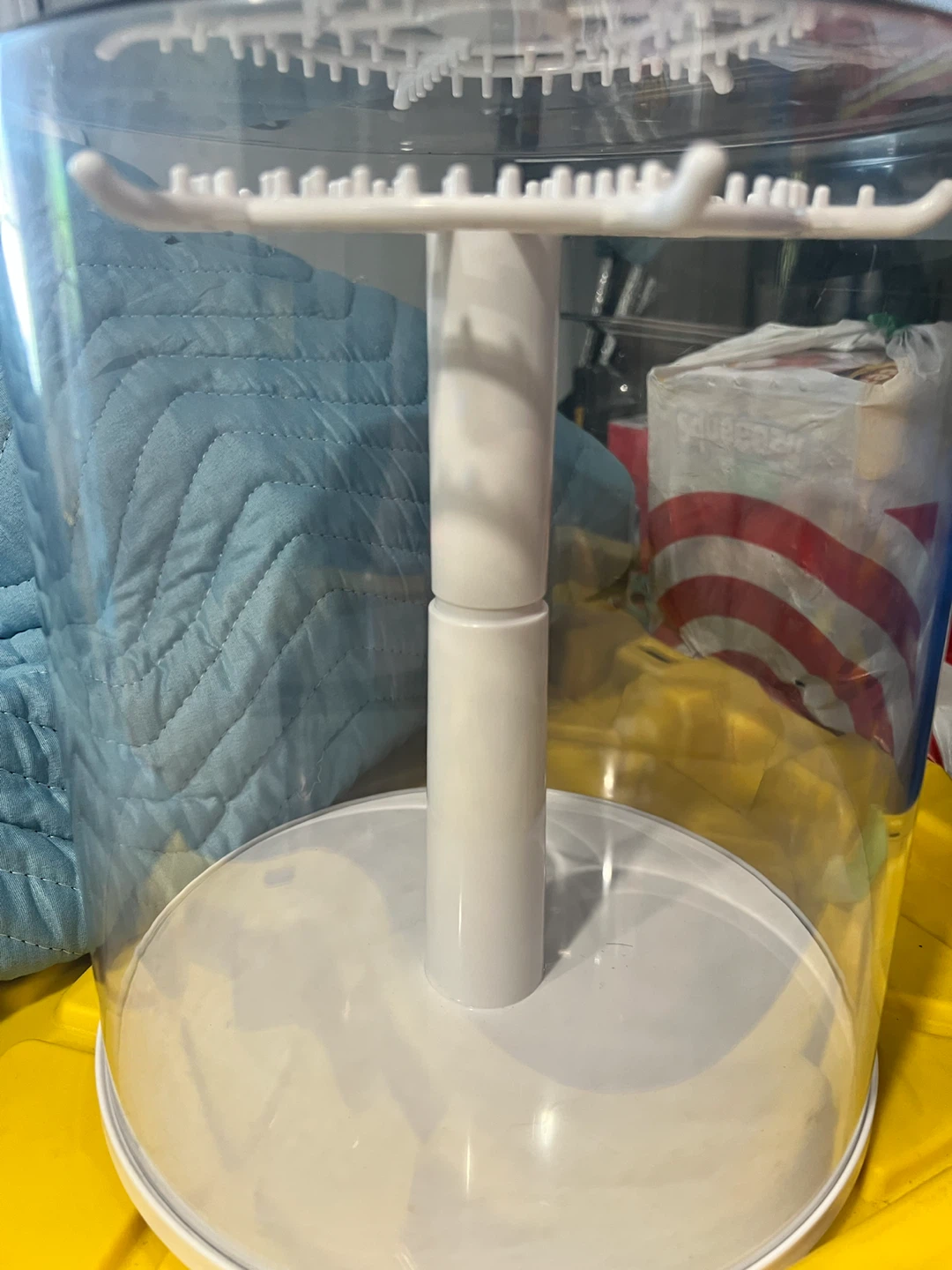 White Rotating Display Stand