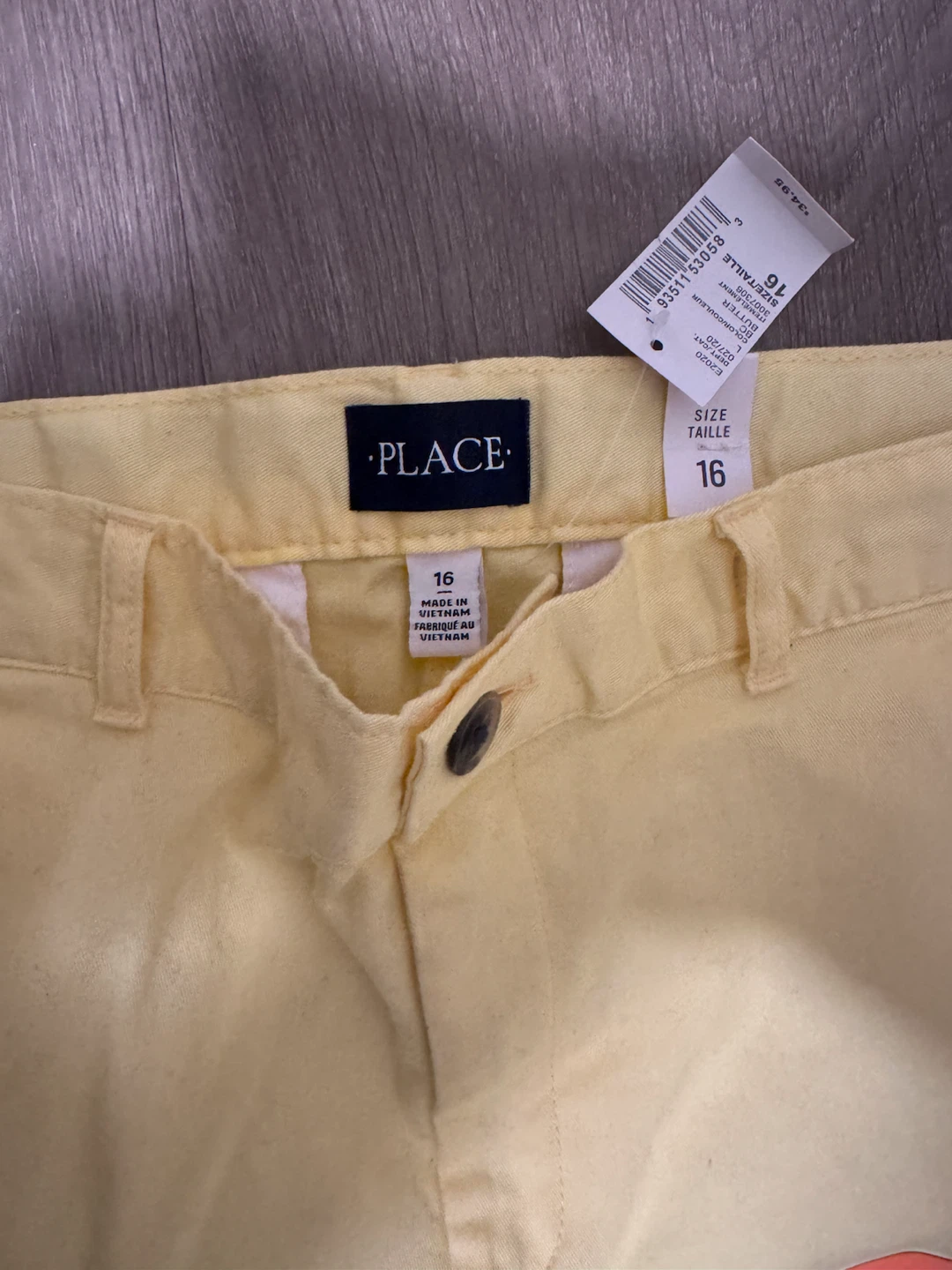 The new Children's Place Yellow Pants Size 16 - photo 2