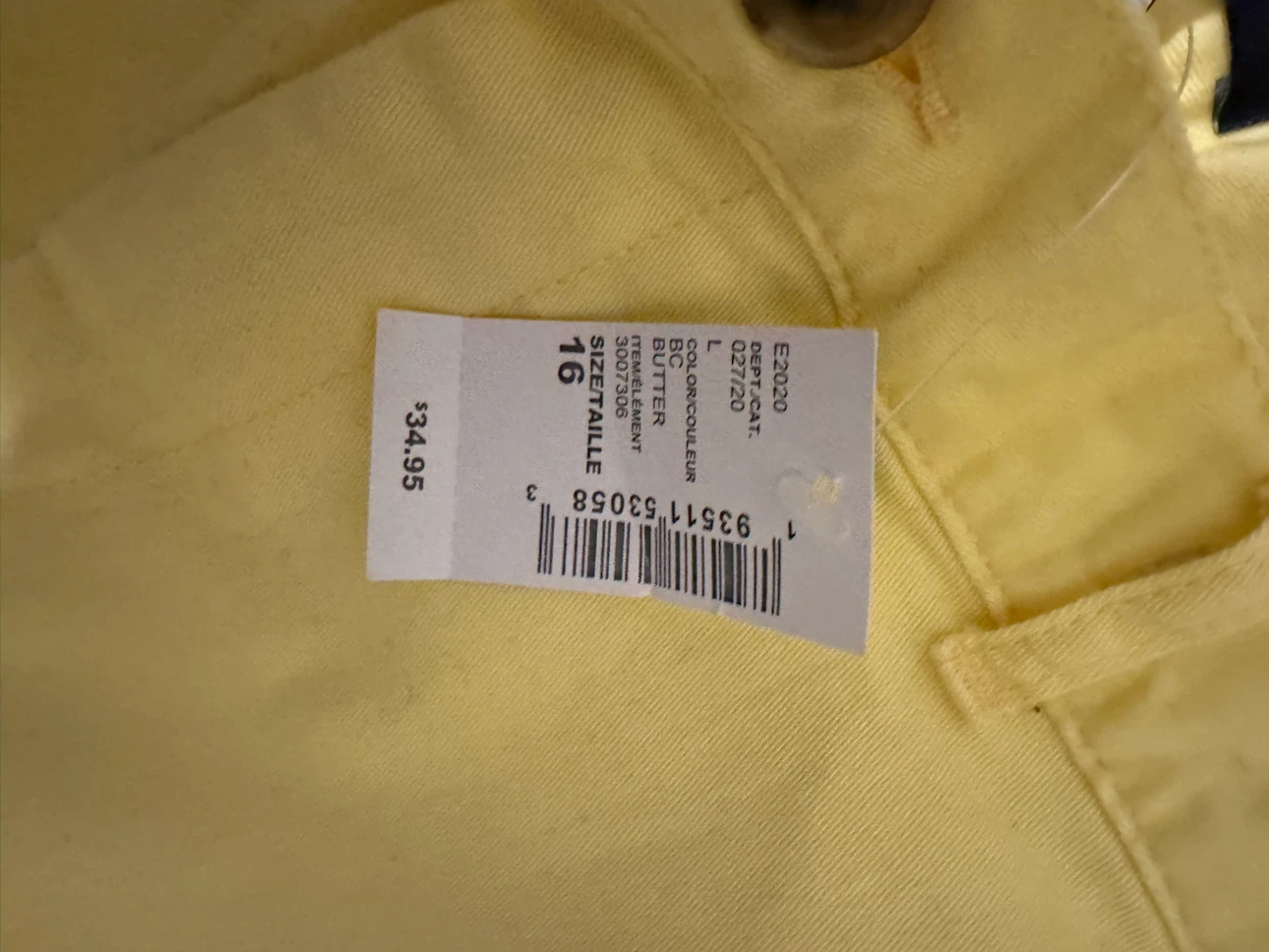 The new Children's Place Yellow Pants Size 16 - photo 4