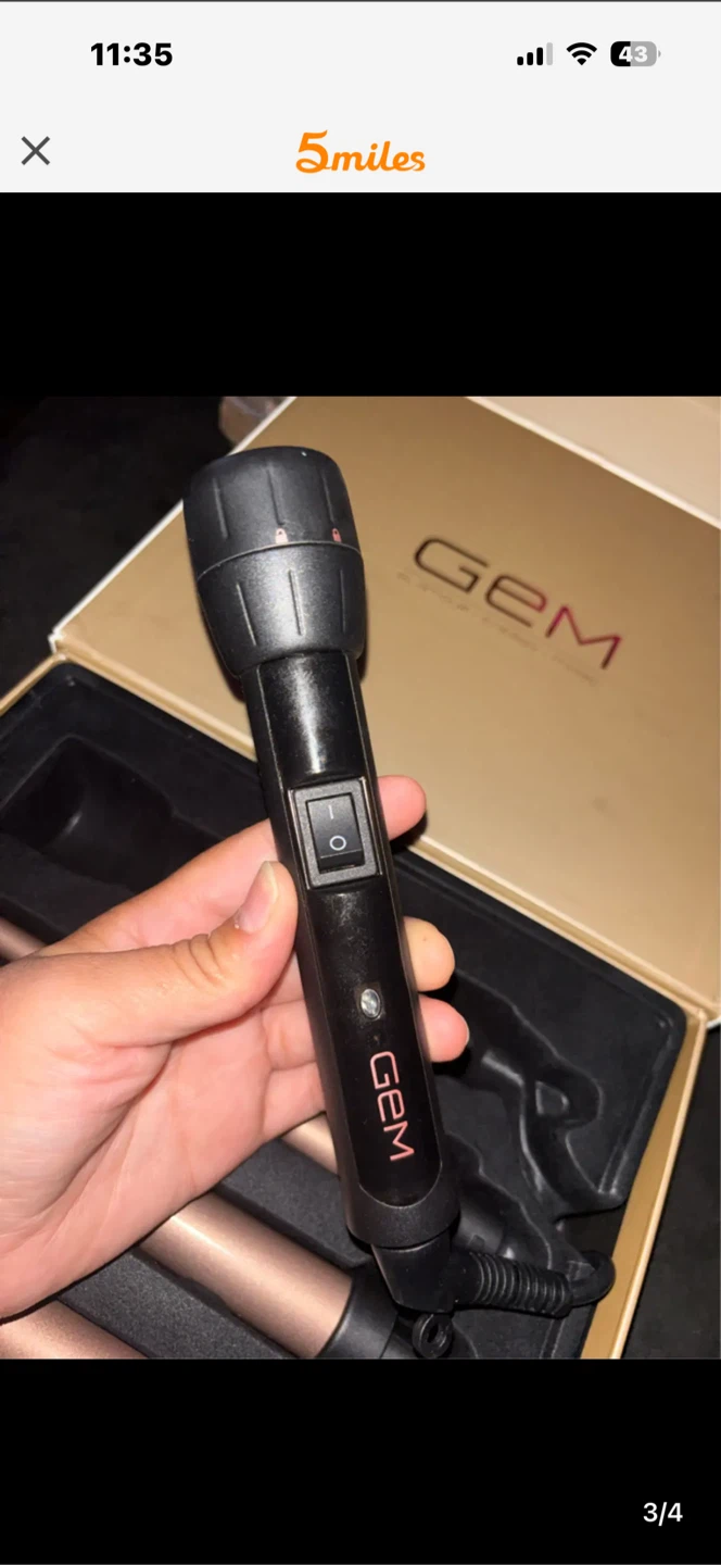 GEM 3-in-1 Professional Ceramic Curl Styling Iron - photo 3