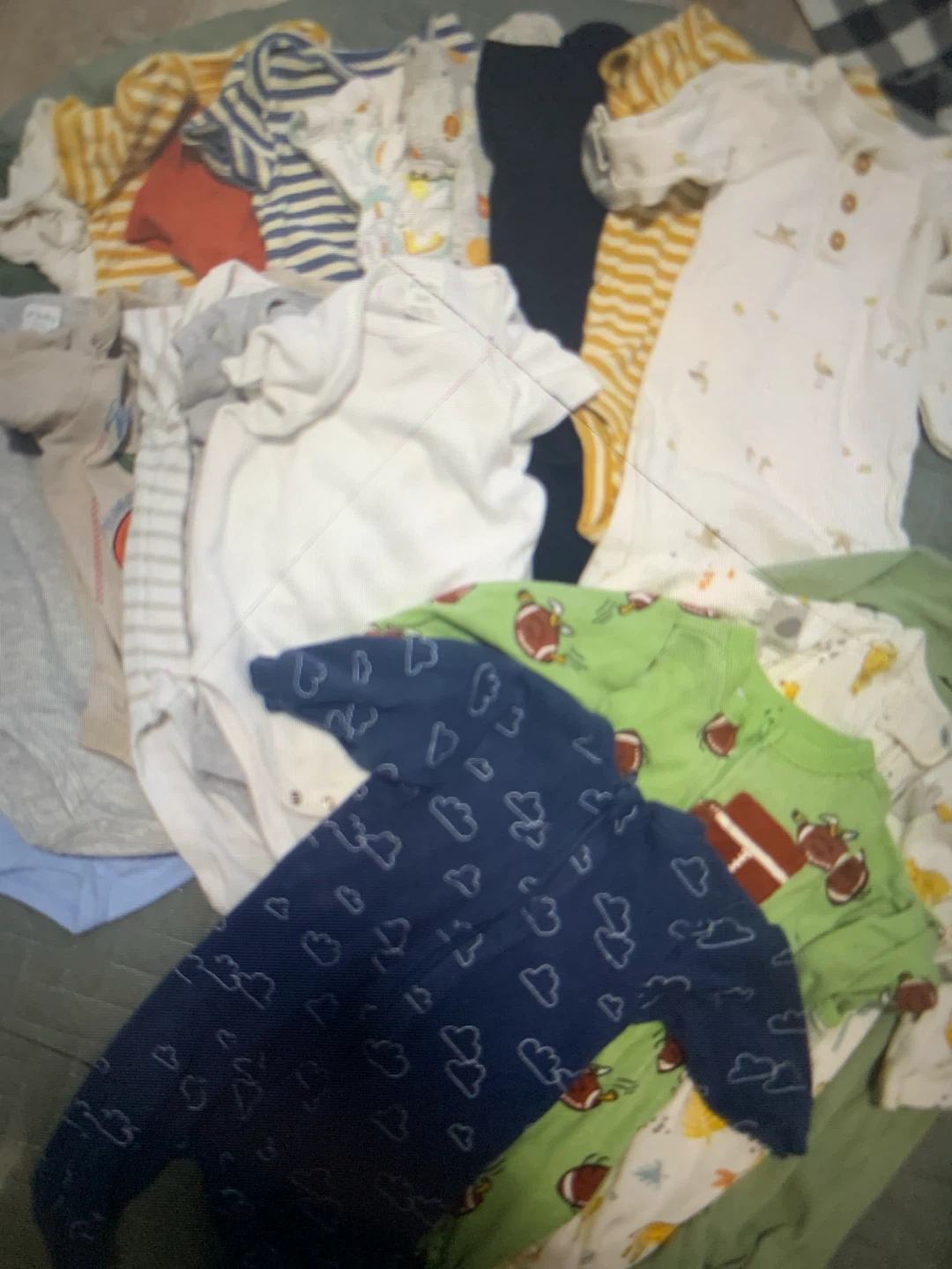 Baby swaddle and clothing bundle