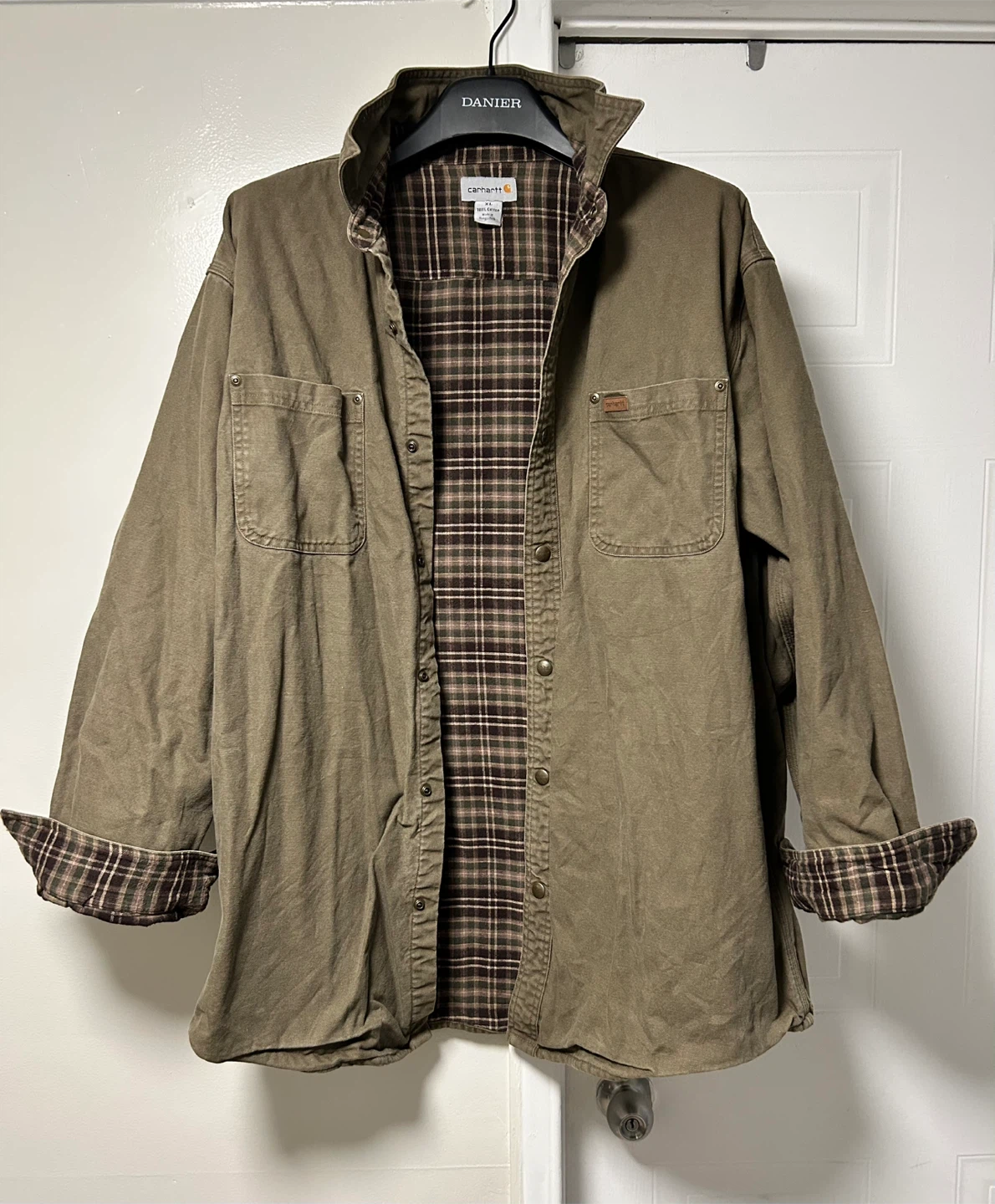 Carhartt Plaid-Lined Shirt Jacket XL