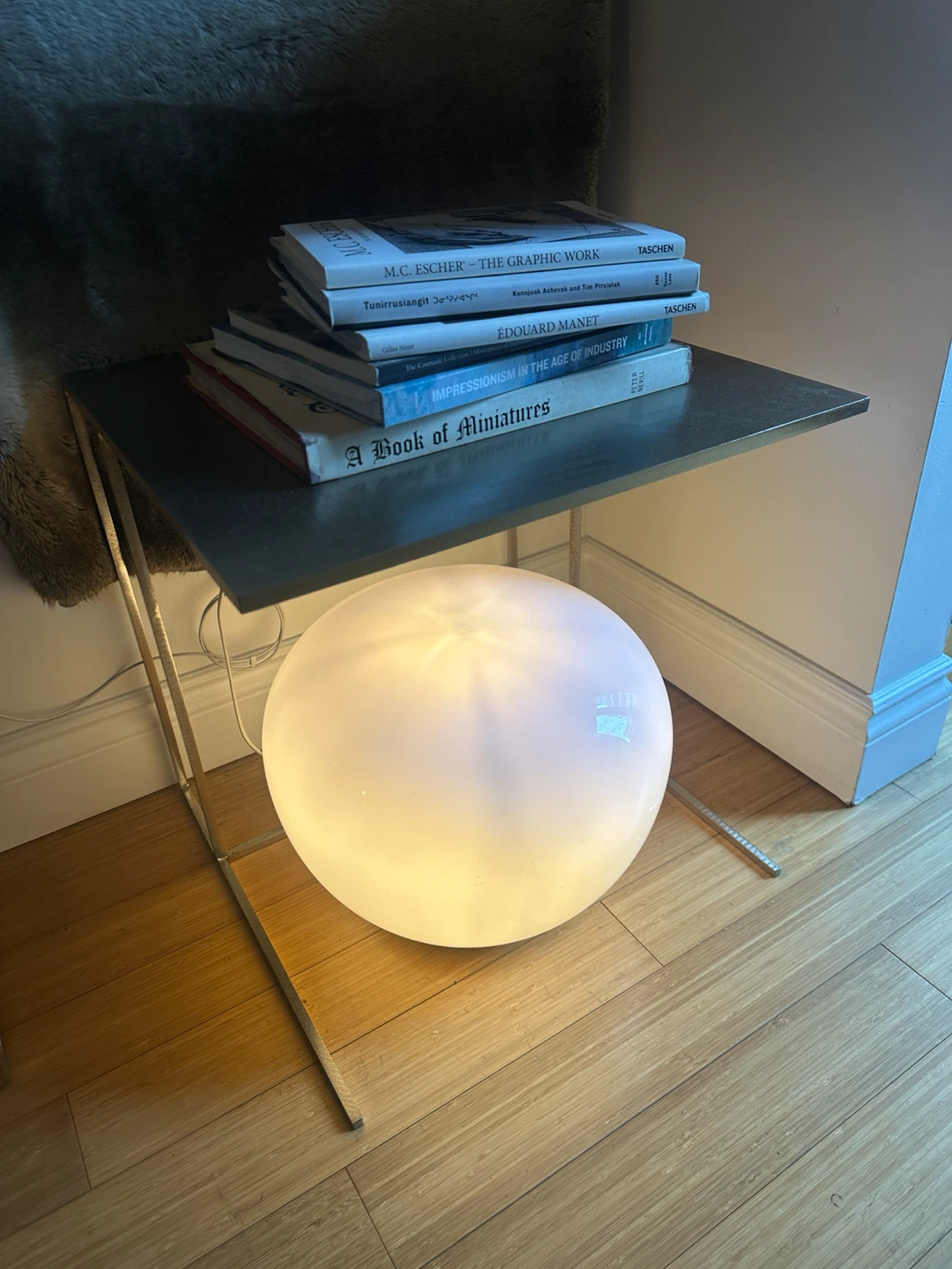 VINTAGE IKEA JONISK GLOBE FLOOR / TABLE LAMP DESIGNER LIGHT
