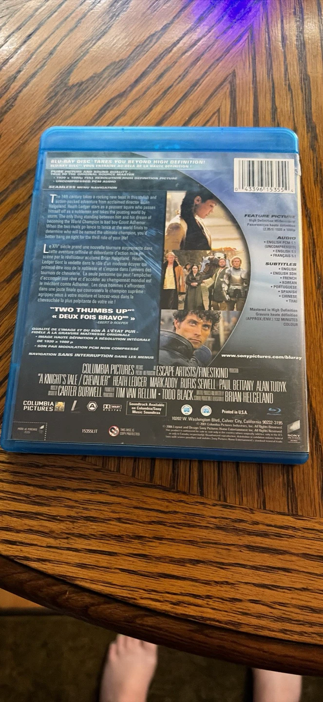 A Knight's Tale and Night at the Museum Blu-rays - photo 2
