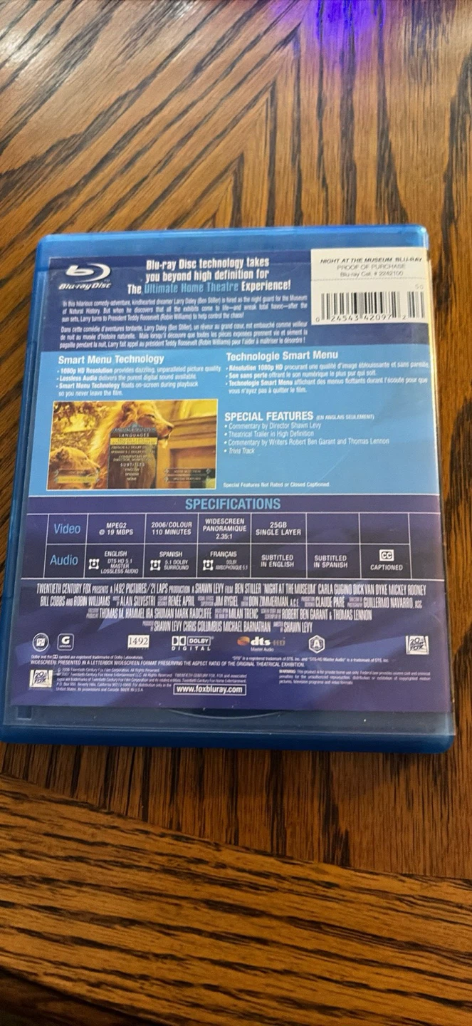 A Knight's Tale and Night at the Museum Blu-rays - photo 4