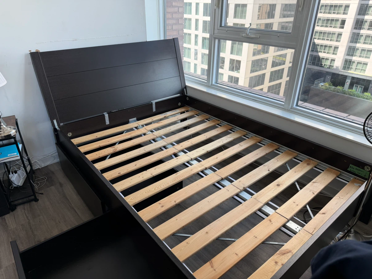 IKEA Nyvoll Double Bed Frame