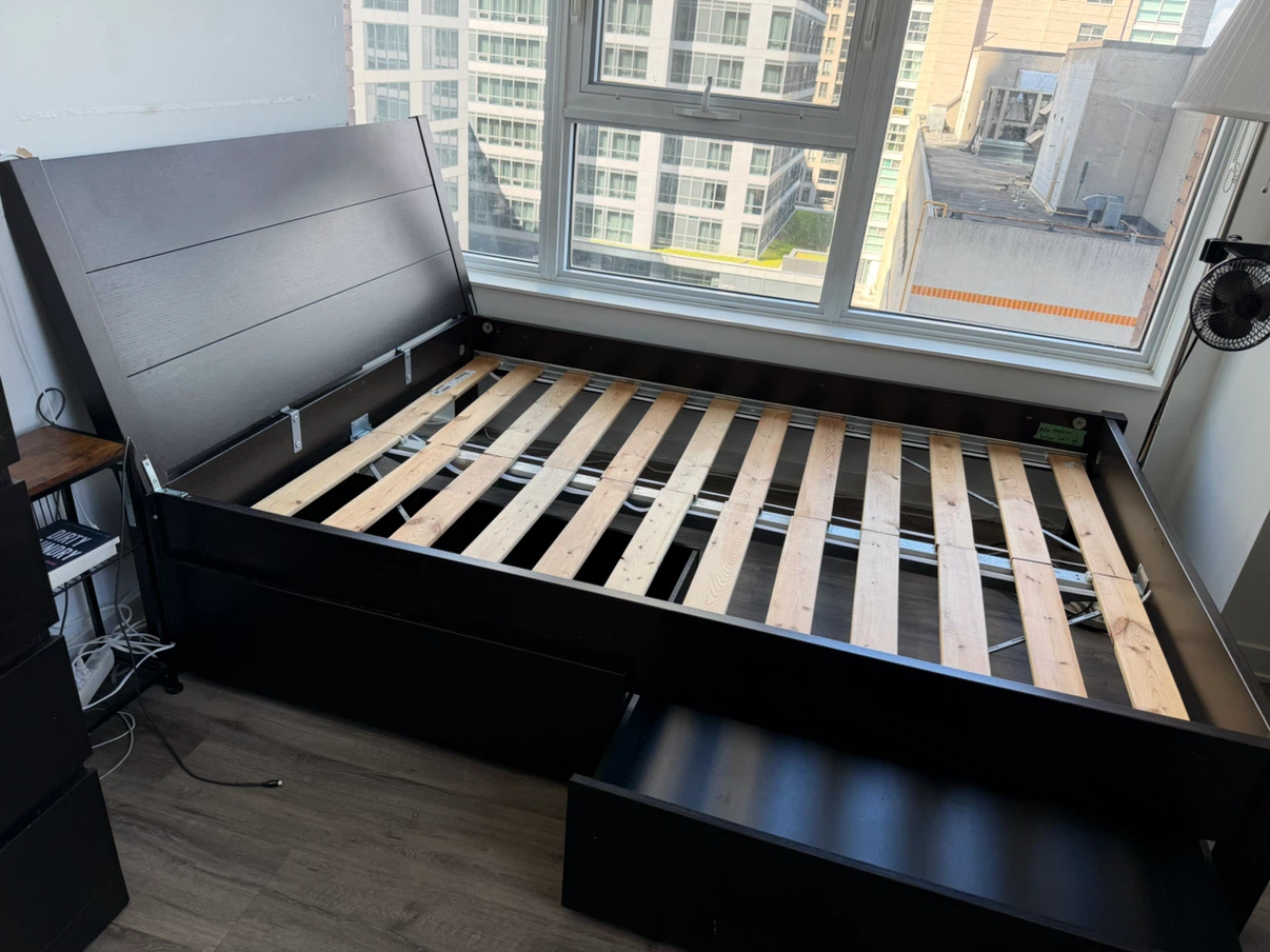 IKEA Nyvoll Double Bed Frame - photo 2