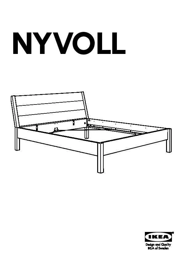 IKEA Nyvoll Double Bed Frame - photo 3
