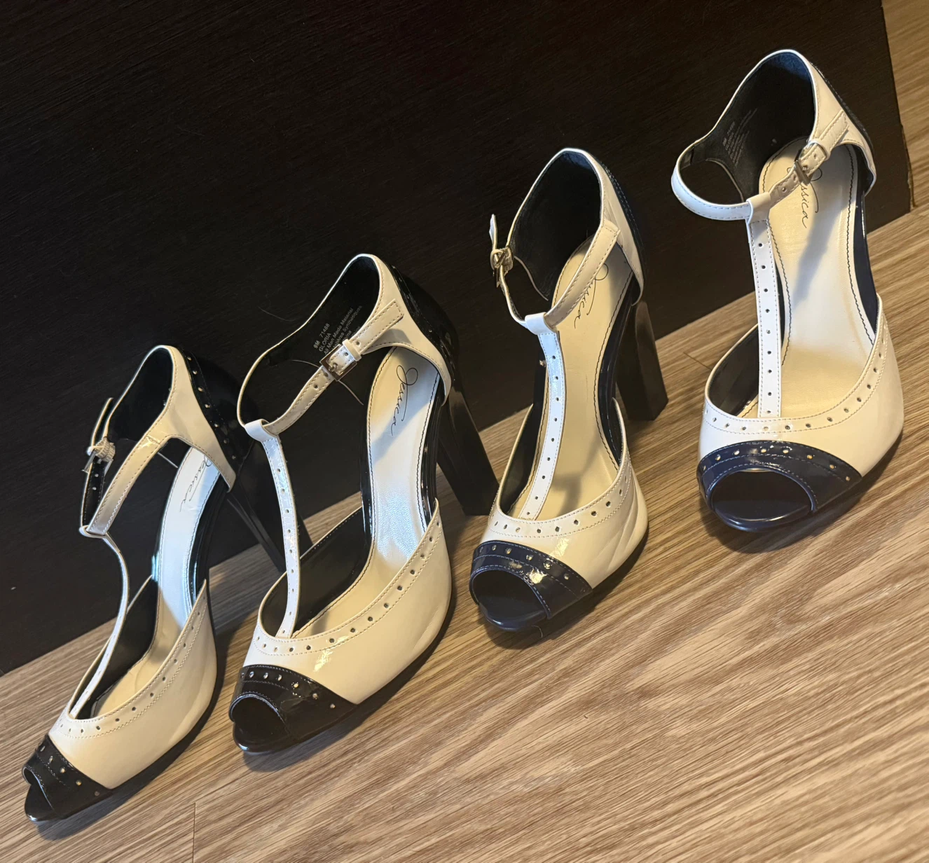 BRAND NEW • JESSICA Heels • Black Pair/Blue Pair