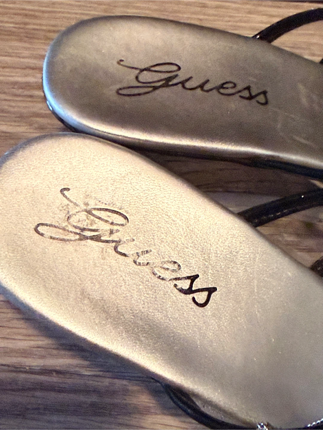 Gently Worn • GUESS • Rhinestone Embellished Charmed WEDGES - photo 4